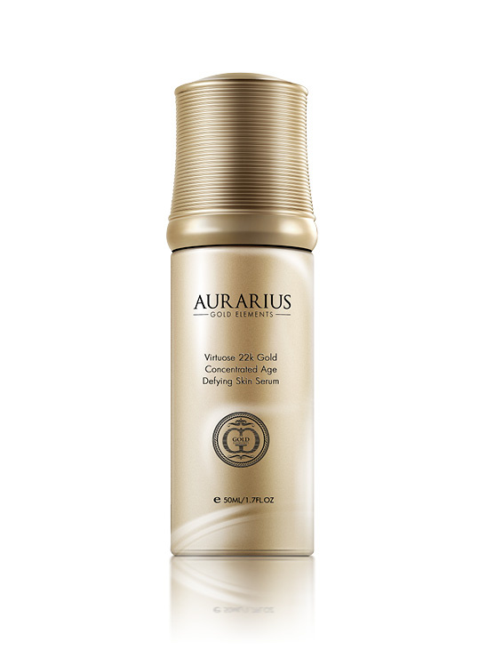 Aurarius Virtuose 24K Gold – Concentrated Age Defying Skin Serum 24k, Luxury Gold Skincare by Gold Elements®